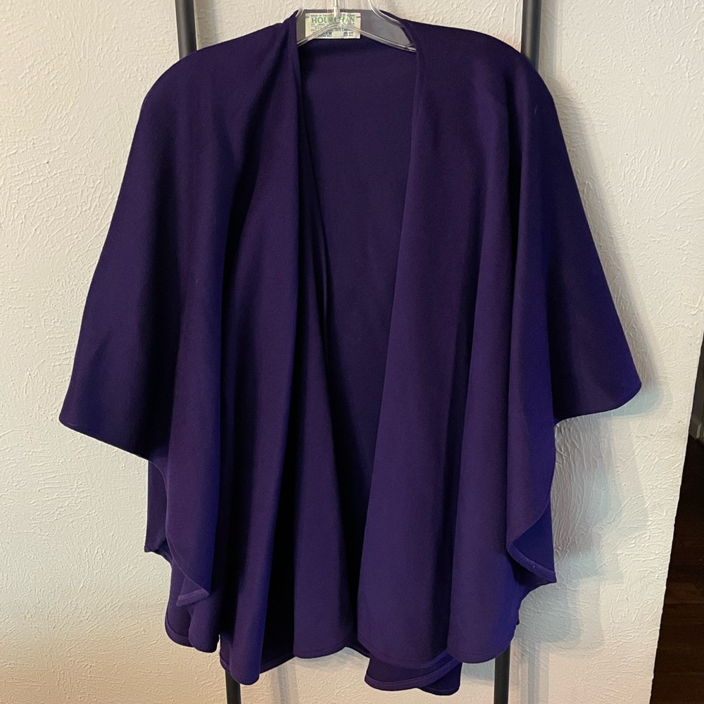 Vintage Jimmy Hourihan Purple Poncho Size OS